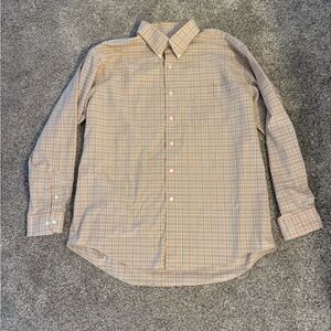 Van Heusen Men's Checkered Shirt - Beige and Blue